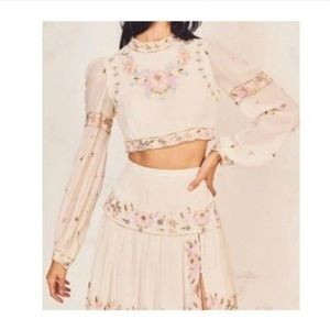 LoveShackFancy Crop Top. SIZE 4. EUC